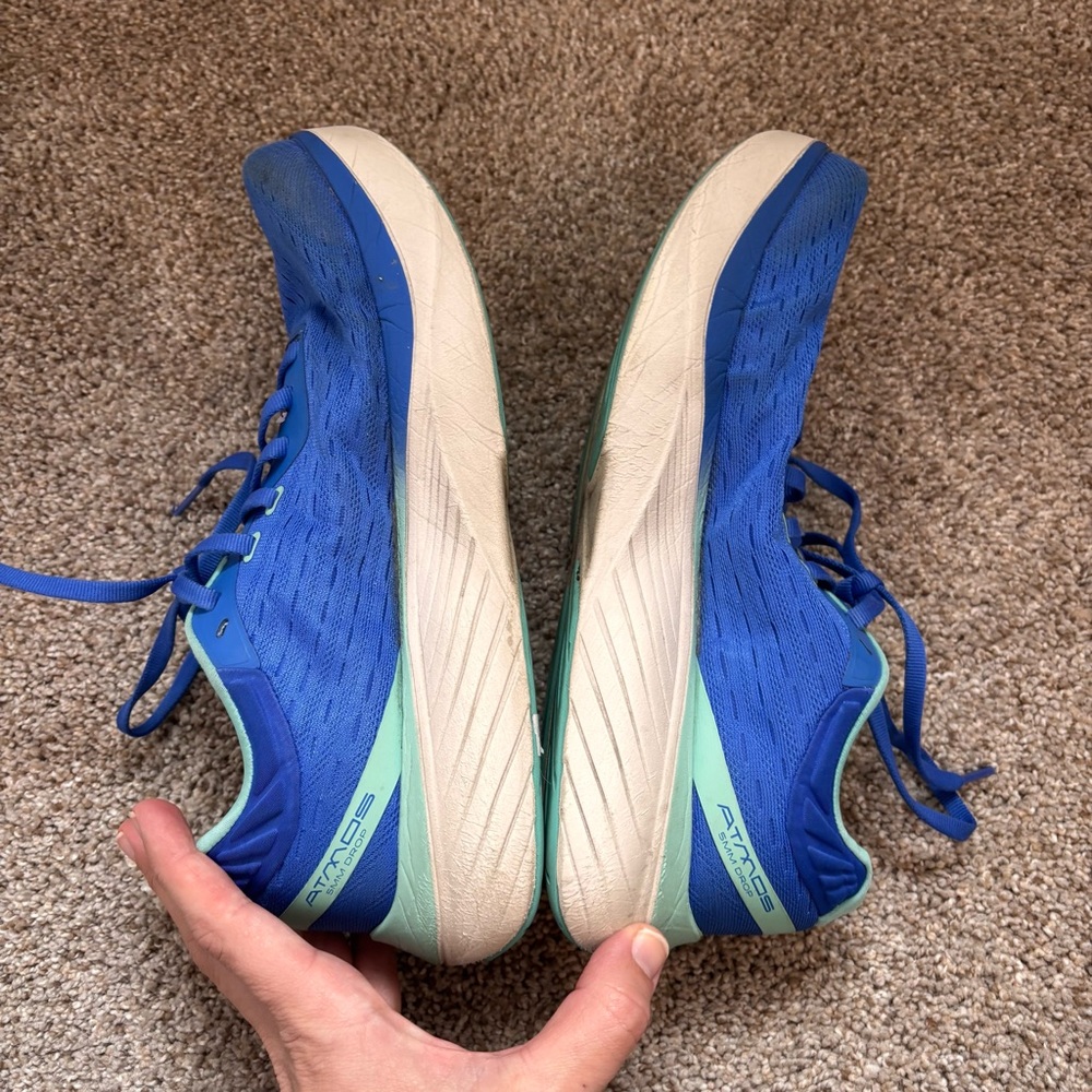 Topo Athletic Atmos Blue Aqua Running Shoes Womens Size 9.5 - Picture 7 of 7